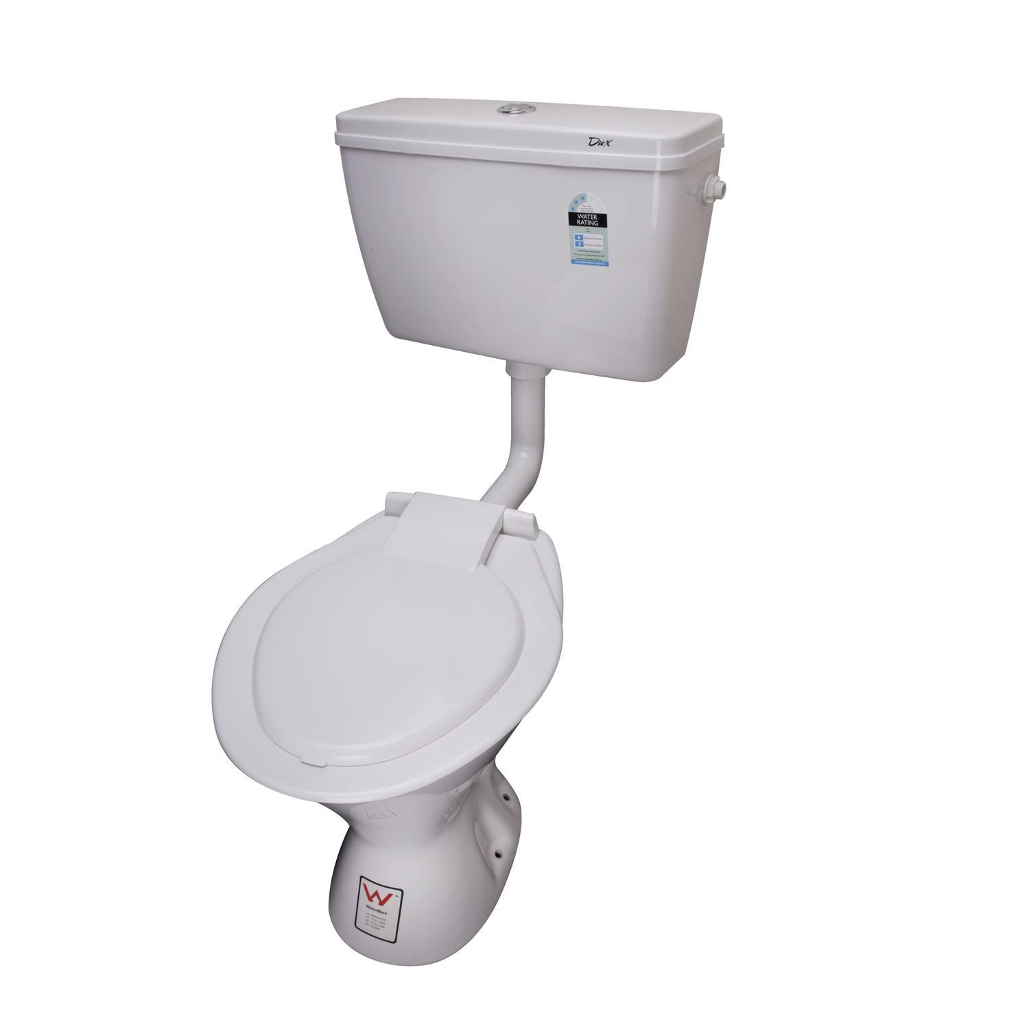 Mitre10-1500x1500-164309xlg Toilet Set S-Trap-Cistern Side Entry- DUX - Image 1